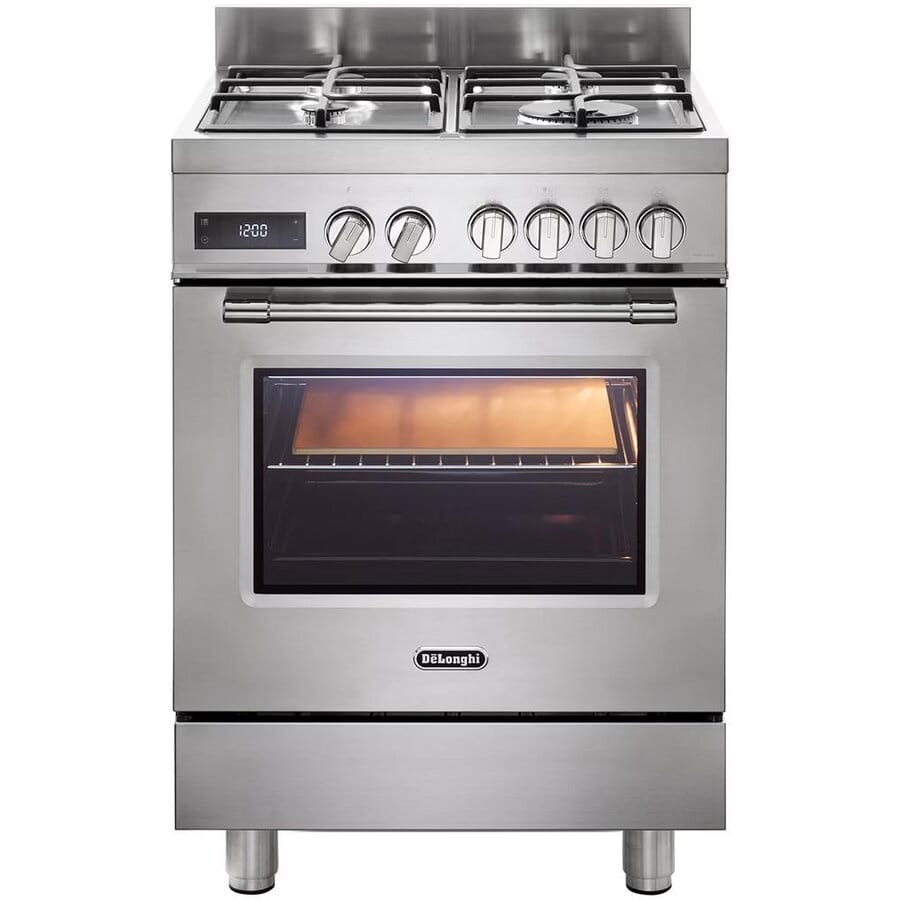 Candy Aragaz Aragaz Candy PRO 66 MXL PZ RO | 4 Arzatoare, Gaz + Electric, 60cm, Grill, Inox, 90x60x85cm