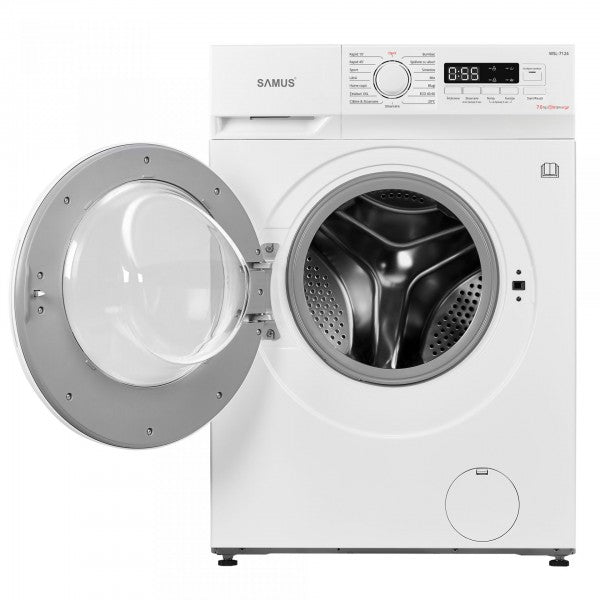 Mașină Spălat Rufe Samus WSL-7124 | 7kg, 1200 RPM, Inverter, 59.5x50x85cm