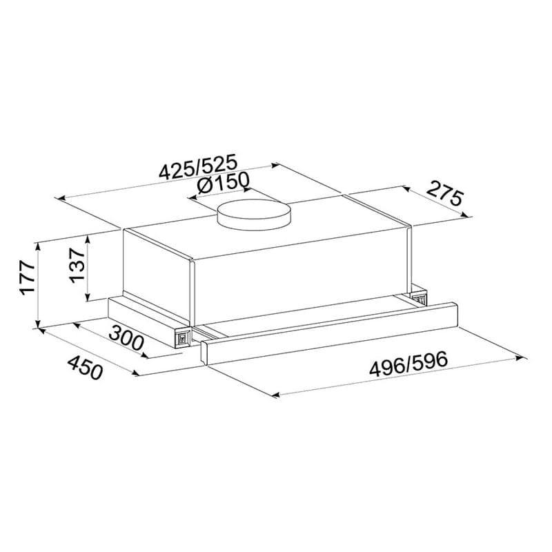 Tornado Hota decorativa Hota Tornado 96496 | 60cm, 700m3/h, Storm