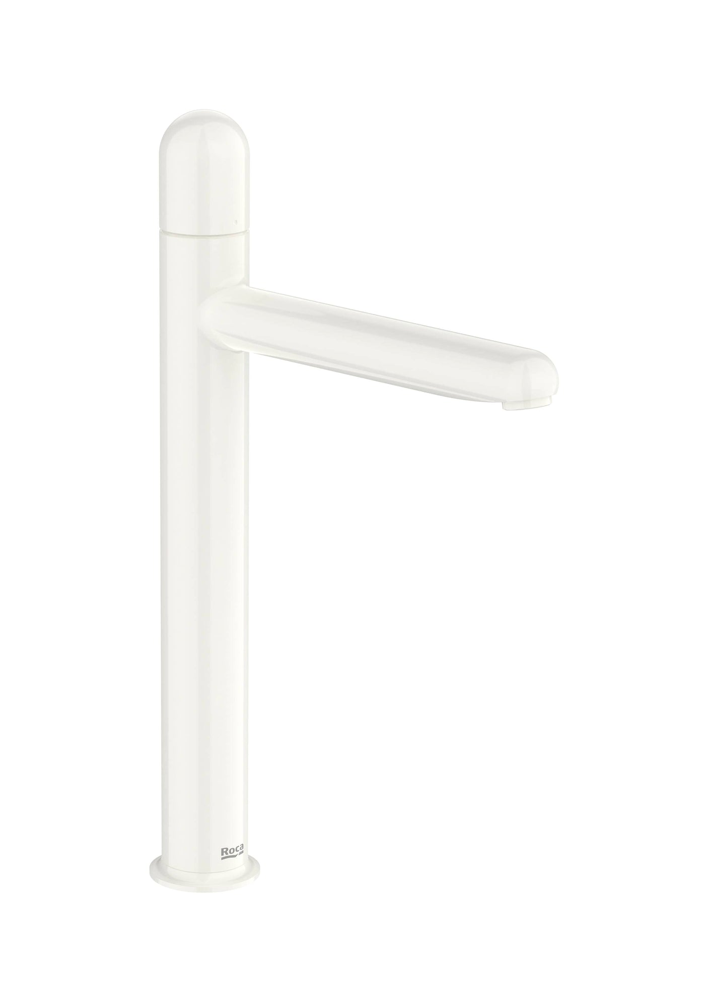 Roca Baterie lavoar Roca, Gama NU, monocomanda, marime XL, levier metalic Dome, cartus ceramic, fara set de evacuare, glossy white, alb