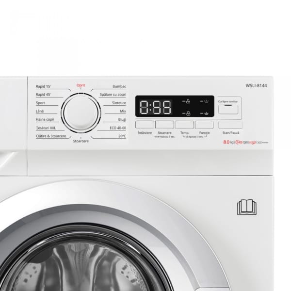 Samus Masina de spalat rufe Masina Spalat Rufe Samus WSLI-8144 |Clasa A, 8kg, 1400 RPM, Inverter