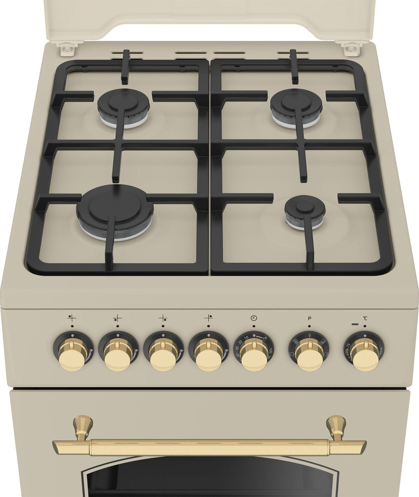 Beko Aragaz Aragaz Beko FSE52135DCRSN | Mixt, 4 Arzatoare, Cuptor Electric, Grill, 50x60x85cm