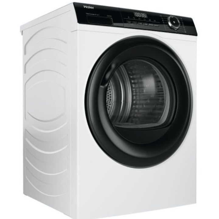 HAIER Uscator de rufe Haier, Pompa de caldura, 8 kg, 15 programe, Clasa A++, iRefresh, Program Hygienic, Alb
