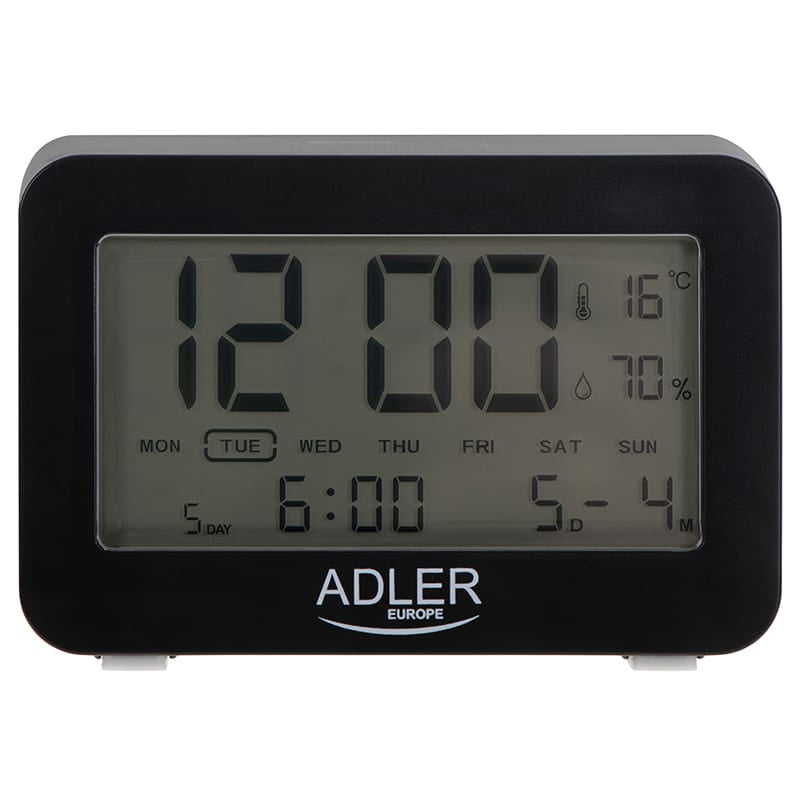 Adler Ceas Ceas Alarma Adler AD1196B | 2 x R6, Baterii