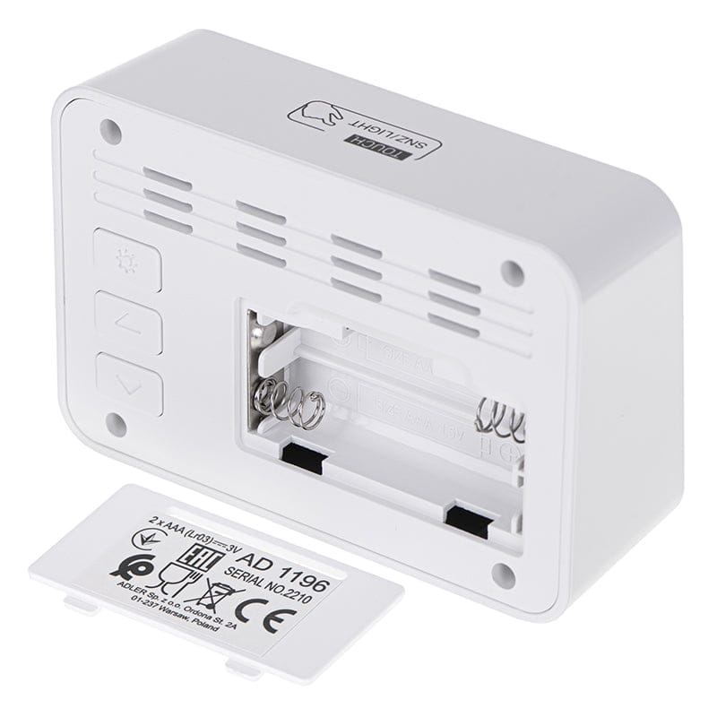 Adler Ceas Ceas Adler AD1196W | 1196W, 0.4kg, AA, Alb