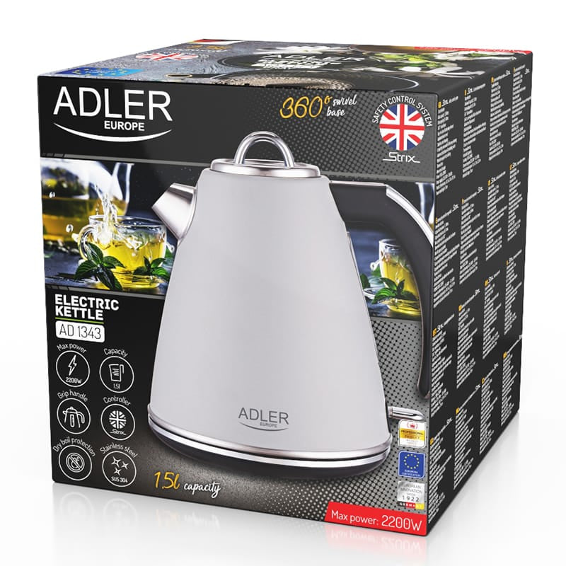 Adler Fierbator Fierbator Electric Adler AD1343G | 1.5L, Metal, Strix