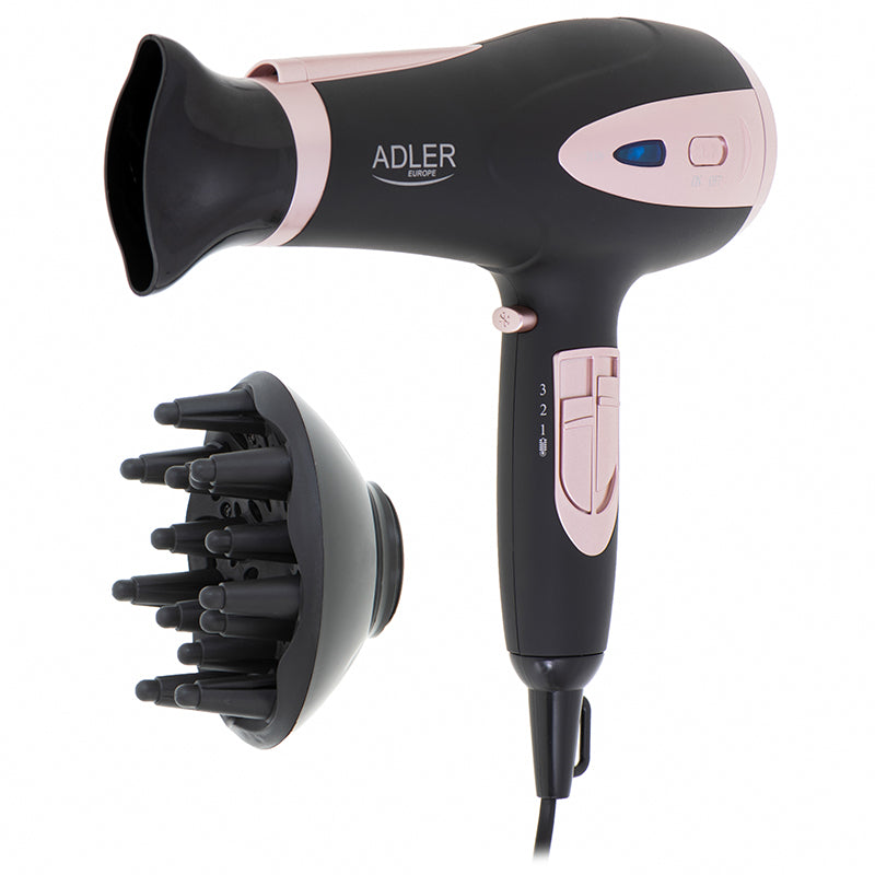 Adler Uscator de par Uscator de Par Adler AD2248B | 2200W, Ionizare, Negru