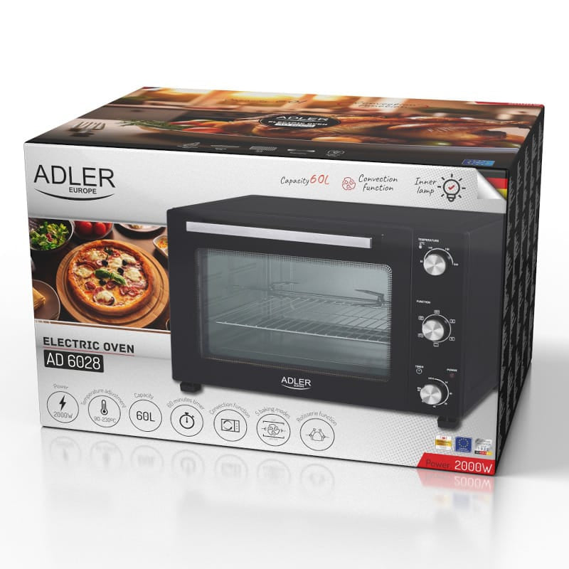Adler Cuptor electric Cuptor Electric Adler AD6028 | 60L, 2000W, Termostat Reglabil