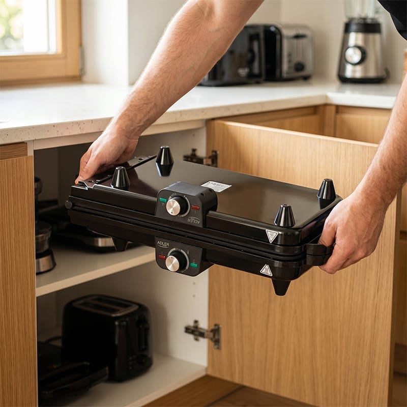 Adler Gratar electric Gratar Electric Adler AD6617 | 2 Placi, 3000W, Termostat Reglabil