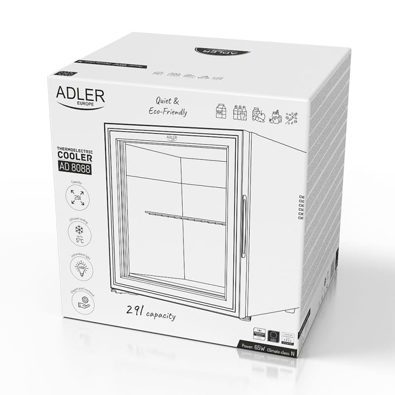Adler Racitor bauturi Racitor Termoelectric Adler AD8088 | 28L, Portabil