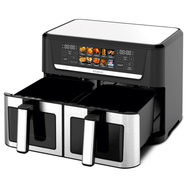 Samus Air Fryer Air Fryer Samus AF12TWIN-S2800DW | 2800W, 12L, Inox