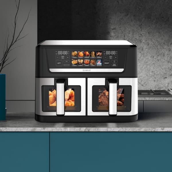 Samus Air Fryer Air Fryer Samus AF12TWIN-S2800DW | 2800W, 12L, Inox