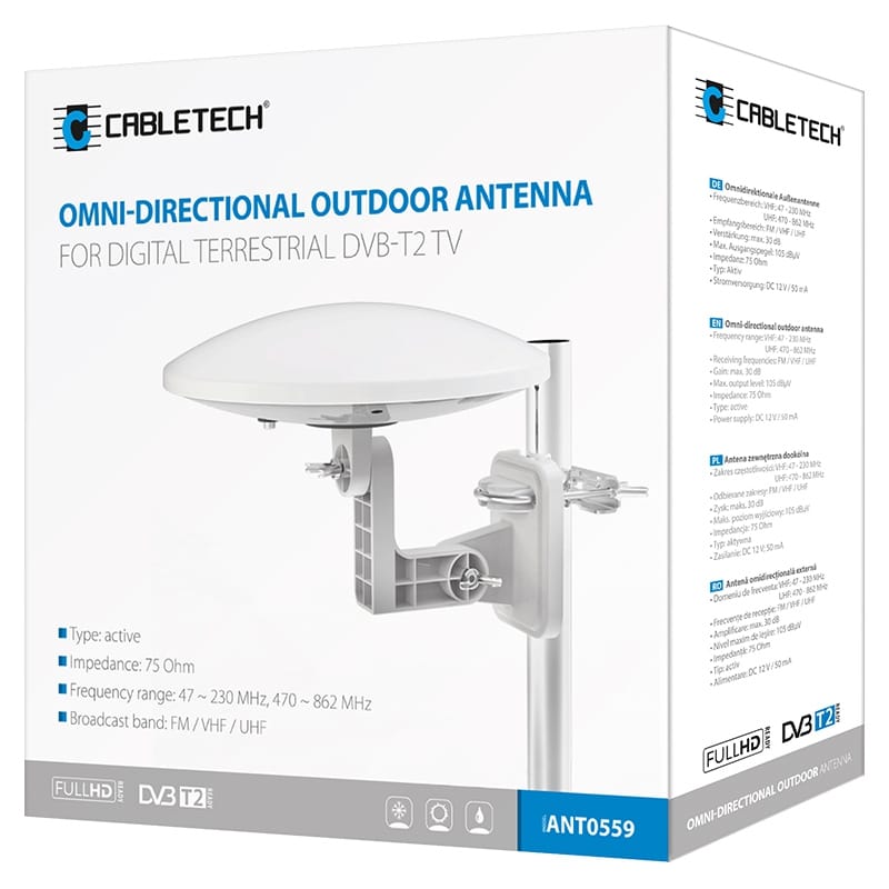 Cabletech Antena TV Antena TV Cabletech ANT0559 | DVB-T, Exterior