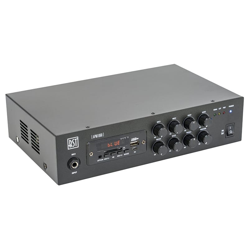 Bst Amplificator audio Mixer Amplificator BST APM1060 | PA 100V, 60W, USB/SD, Bluetooth, FM