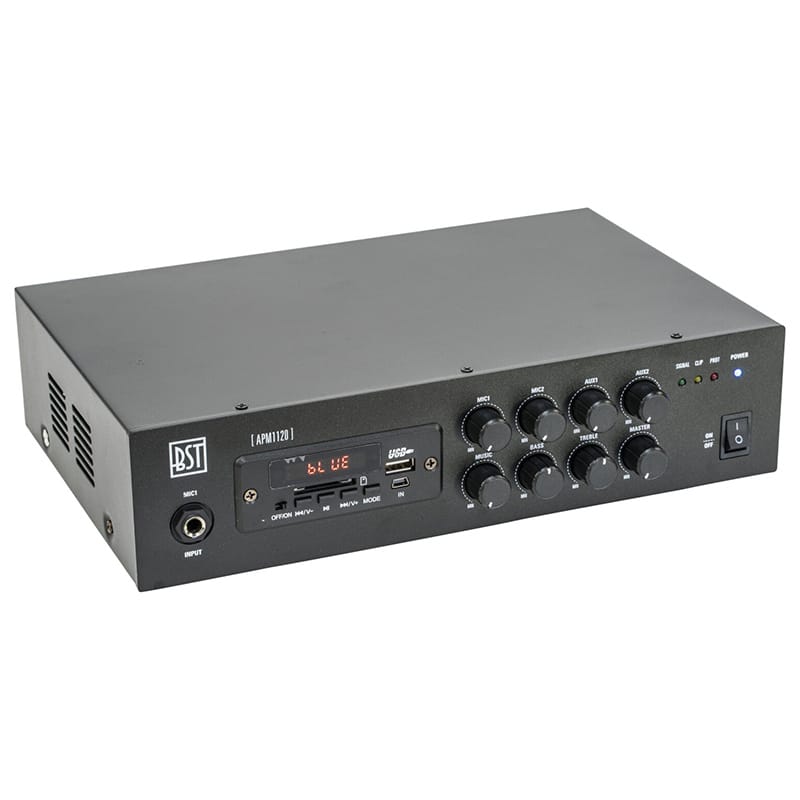 Bst Amplificator audio Mixer Amplificator BST APM1120 | PA 100V, 120W, USB/SD/Bluetooth/FM