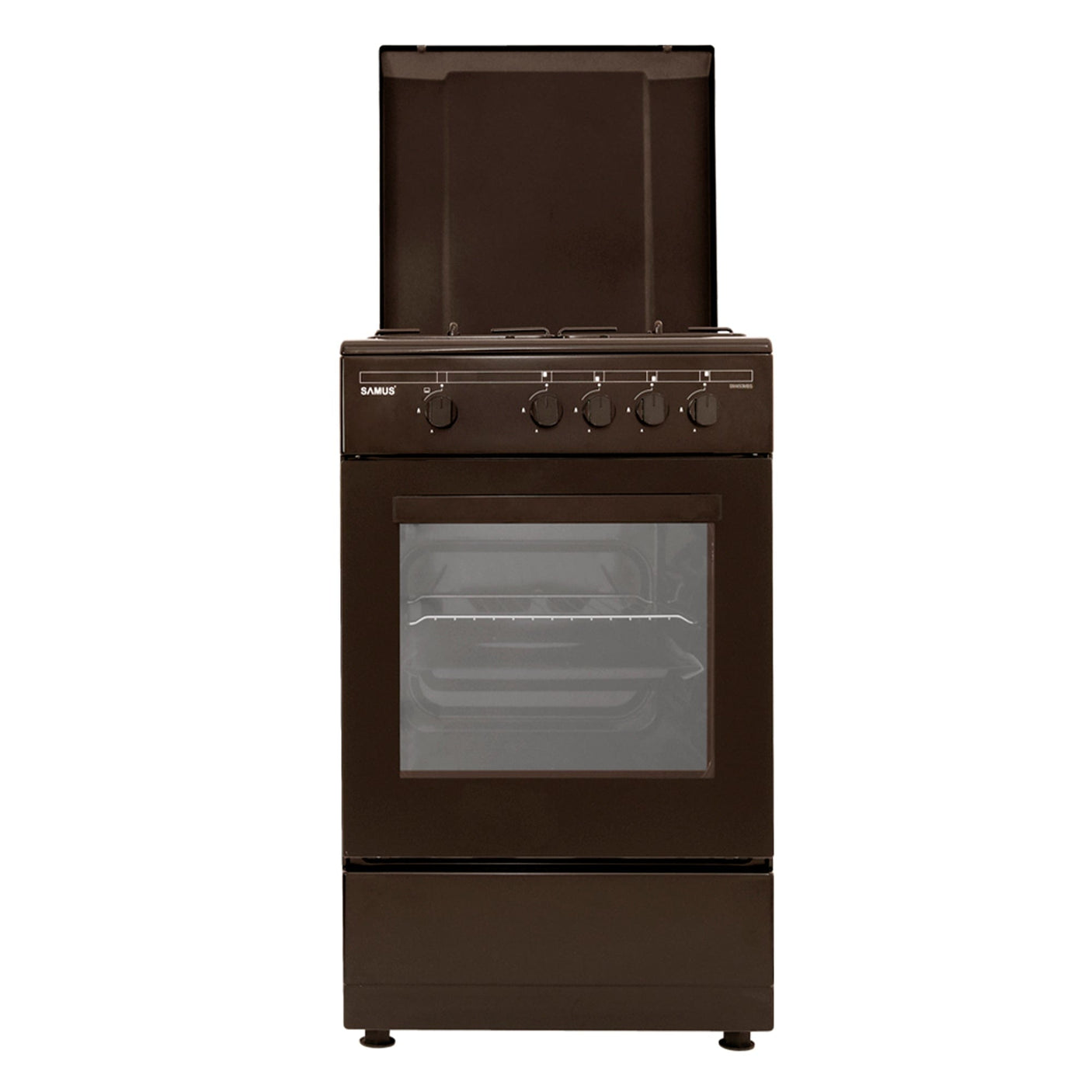 Samus Aragaz Aragaz Samus SM 450MBS | 4 Arzatoare, Gaz, Cuptor Gaz, Alb, 50x54x85cm