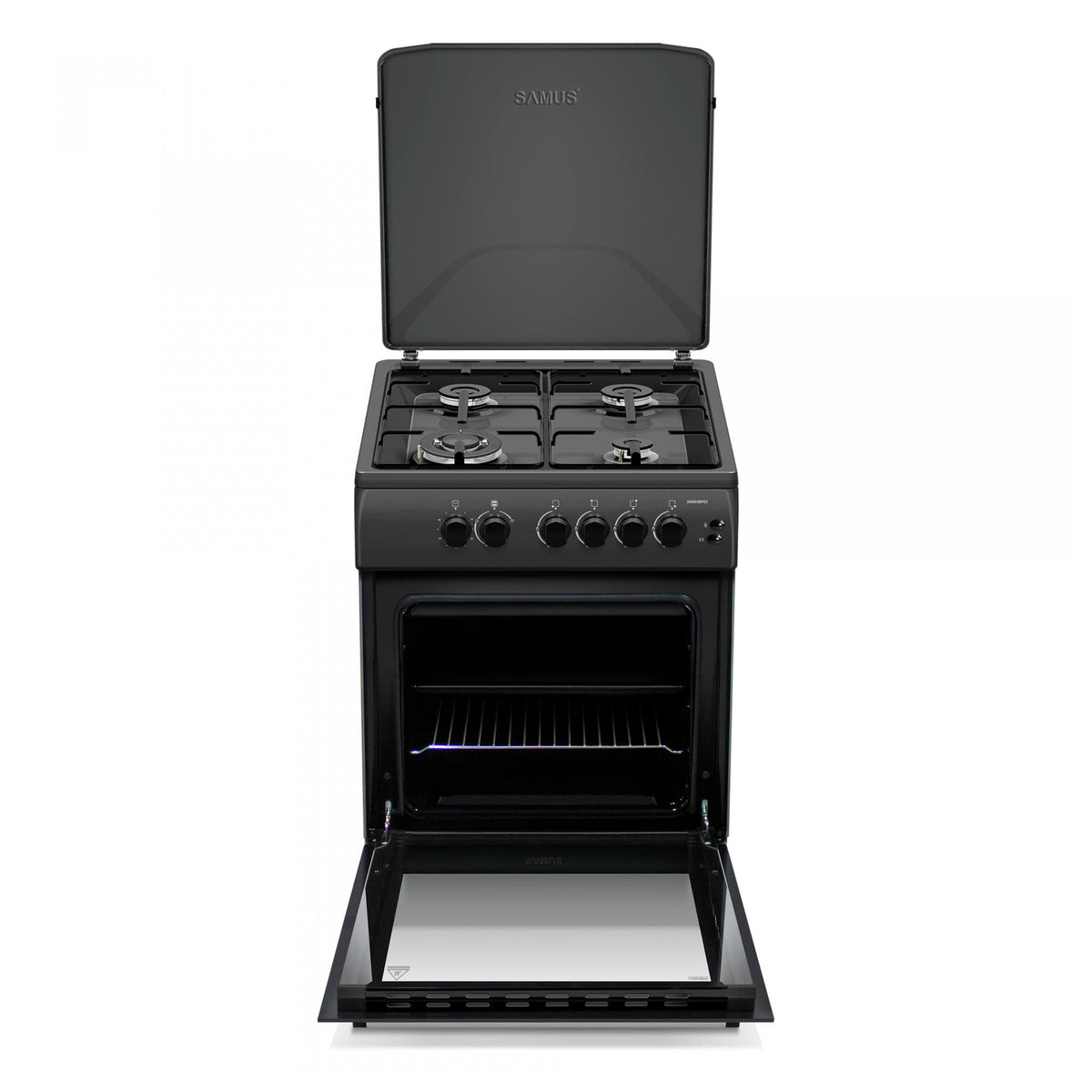 Samus Aragaz Aragaz SamusSM664BPGS Antracit | 70L, 60cm, Negru, 60x60x85cm