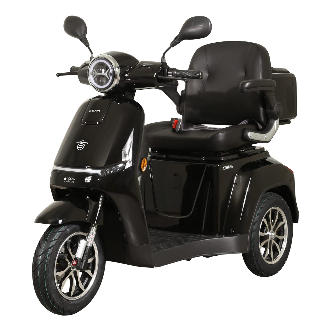 Samus Bicicleta electrica Triciclu Electric Samus Arizona-3R1-10T1000-60V20-Black | 1000W, 60V20Ah, Negru