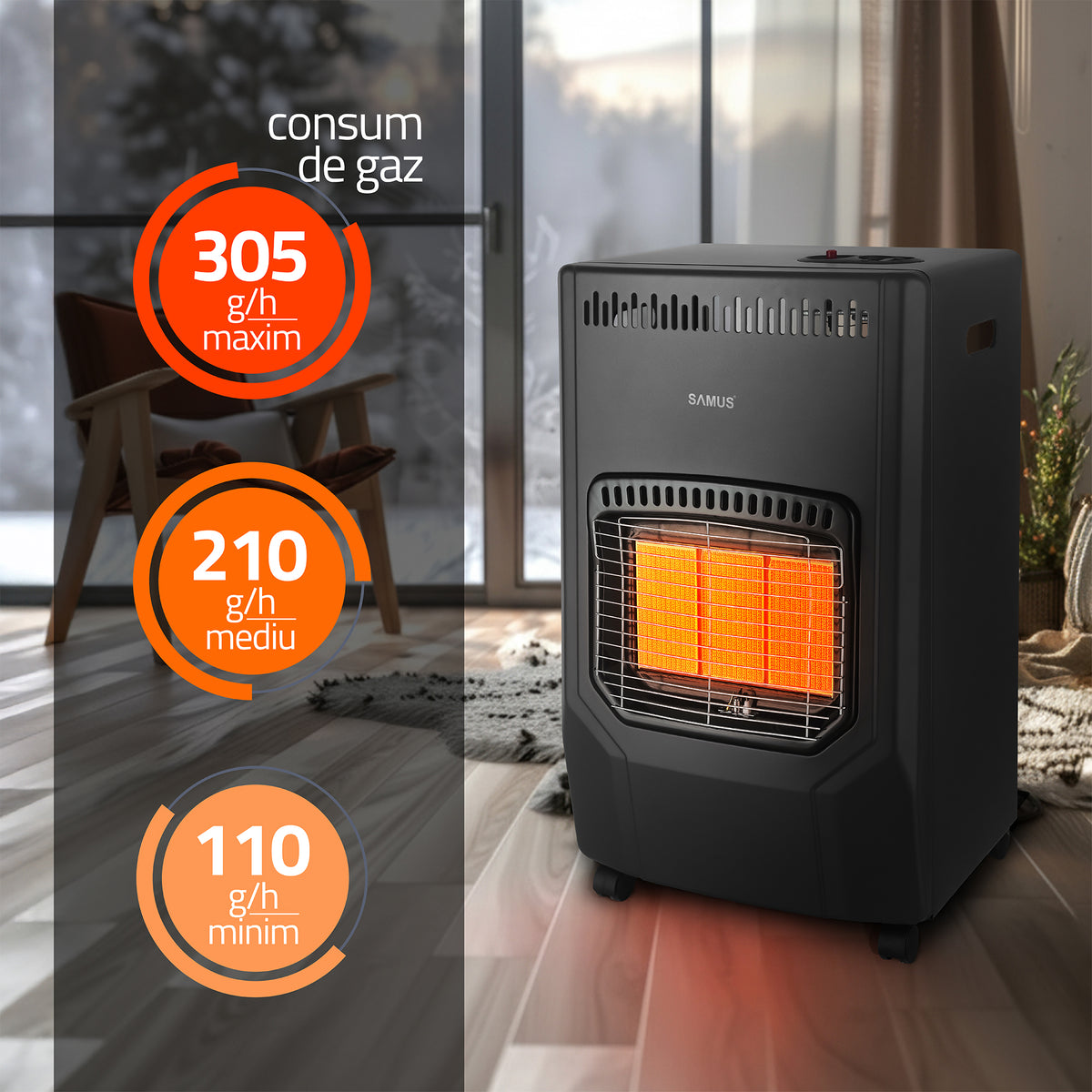 Soba pe gaz Samus RS423 | 15kg
