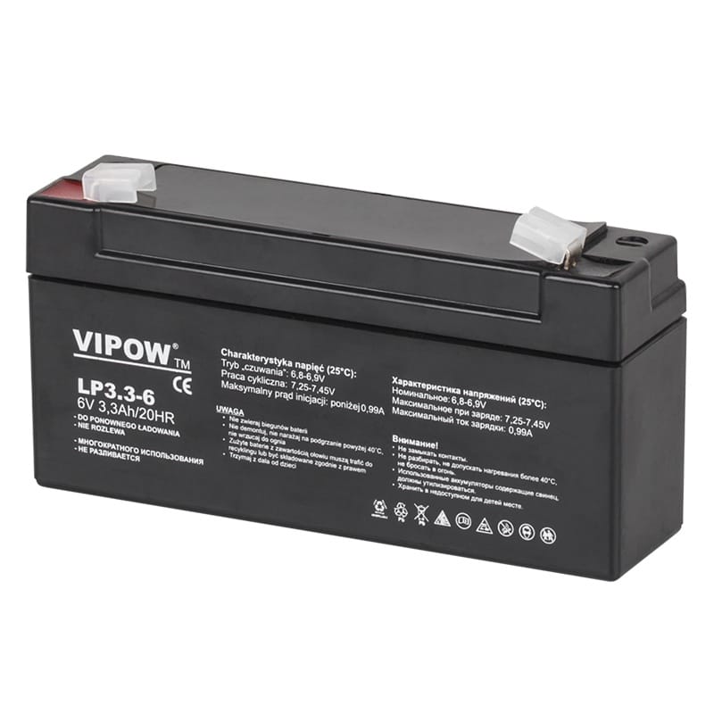 Vipow Acumulator Acumulator Stationar Vipow BAT0205 | AGM VRLA, 6V, 3.3Ah