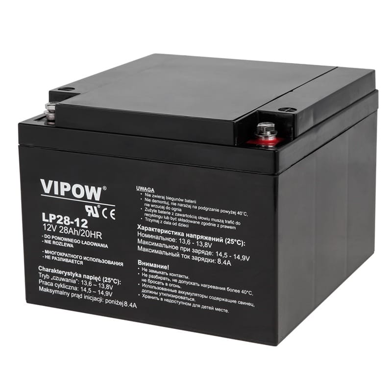 Vipow Acumulator Acumulator Vipow BAT0230 | AGM VRLA, 12V, 28Ah, Stationar