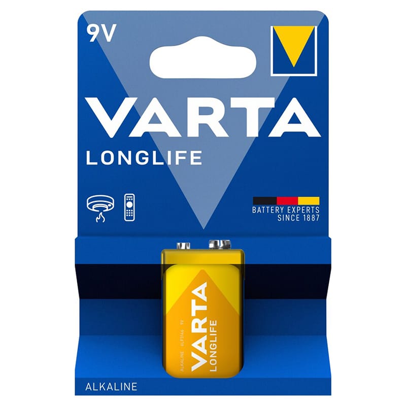 Varta Baterie Baterie Varta Longlife BAT0245 | Alcalina, 9V, Blister 1 Buc
