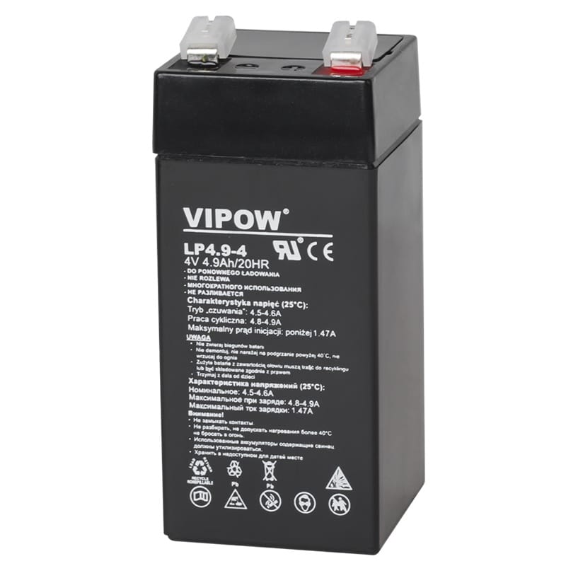 Vipow Acumulator Acumulator Gel Plumb Vipow BAT0271 | 4V, 4.9Ah