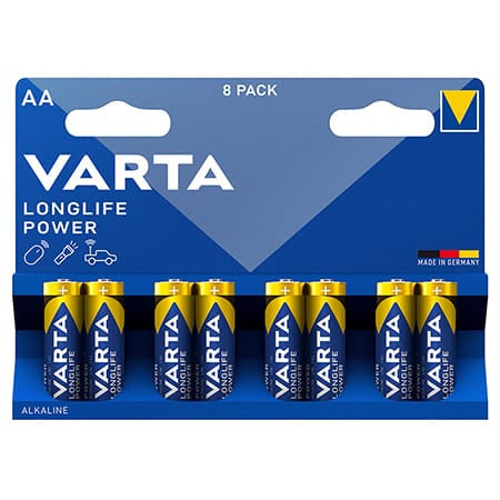 Varta Baterie Baterii Varta LR06 BAT0280 | Alcaline, Longlife Power, 8 buc