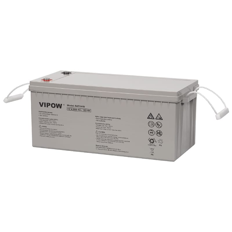 Vipow Acumulator Acumulator Stationar Vipow BAT0419 | AGM VRLA, 12V, 200Ah