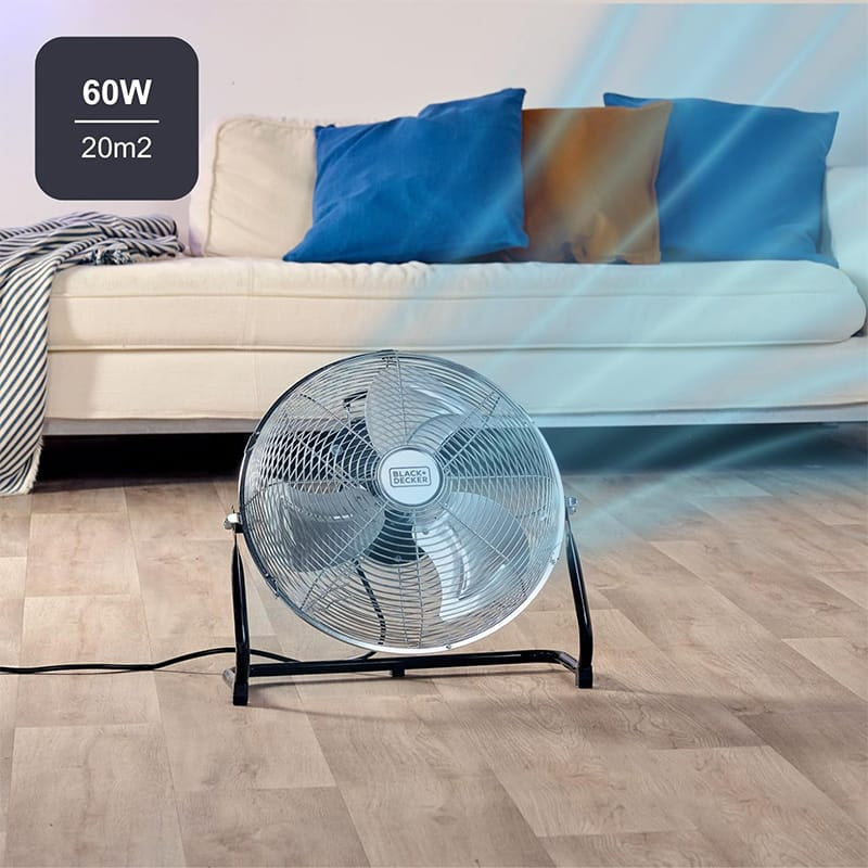 Black&Decker Ventilator Ventilator de Podea Black&Decker BD-BXEFF61E | 45cm, 3 Viteze, 120W