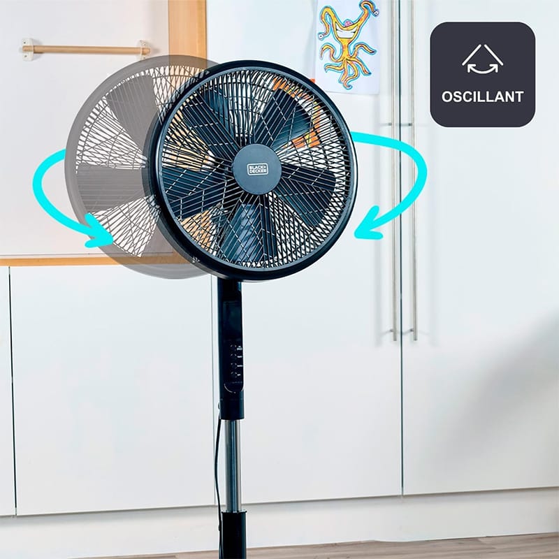 Black&Decker Ventilator Ventilator cu Picior Black&Decker BD-BXEFP51E | 50W, 3 Viteze, Negru