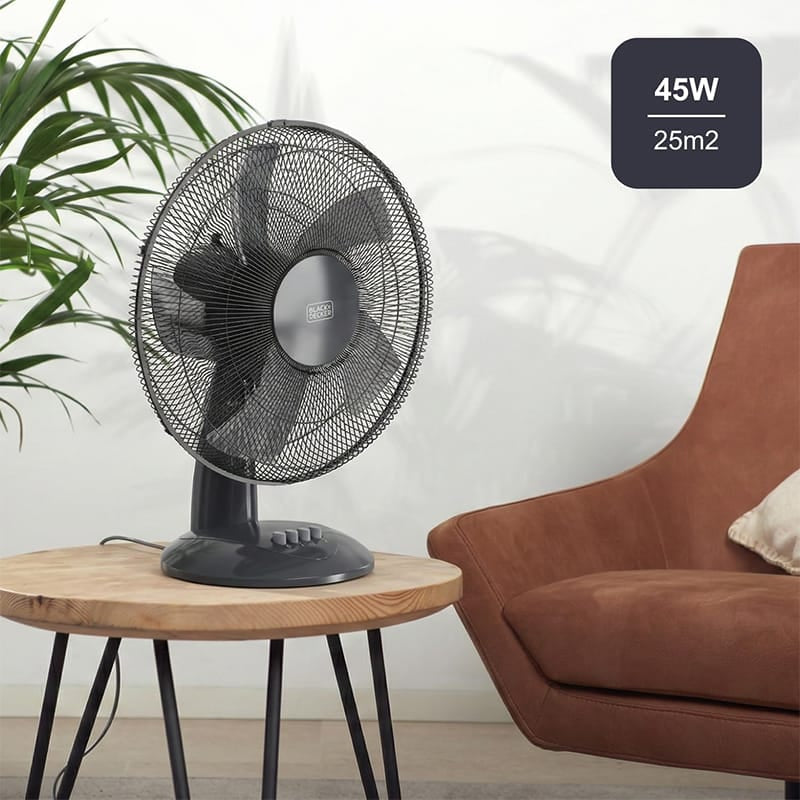 Black&Decker Ventilator Ventilator Black&Decker BD-BXFD8000E | Birou, 3 Viteze, Oscilant