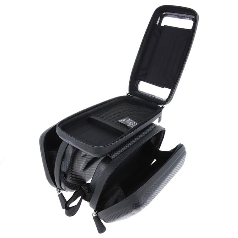 Snake Track Geanta Geanta Bicicleta Snake Track BIKE1100004 | Suport Telefon, Prindere Cadru, IP54, Negru