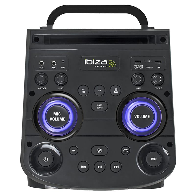Ibiza Sound Boxa Bluetooth Boxa Portabila Ibiza Sound BOMBMASTER | 2x10", 1000W, Bluetooth, TWS, 2 Microfoane UHF