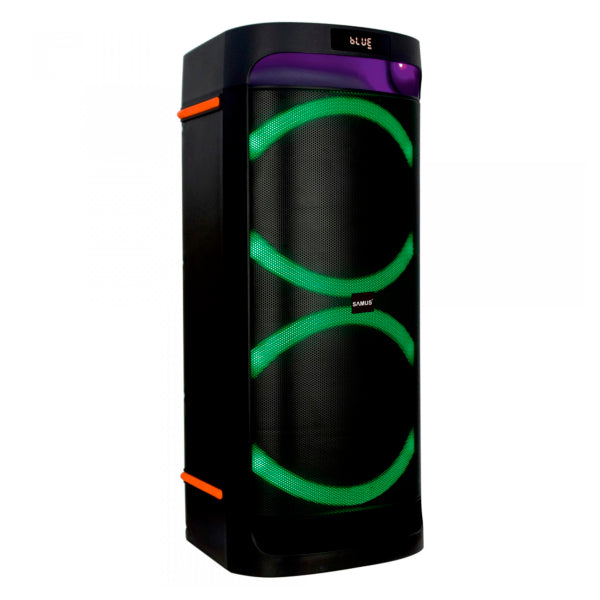 Boxa portabila+microfon fara fir Samus ROCKSTAR 8 - 1000W - Putere RMS 2x40 W / de ieşire 160 W / PMPO 1000 W ▪ Diametru difuzor: 2x8 inch(20,3 cm