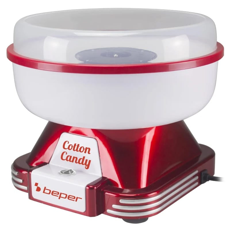 Beper Aparat de gatit Aparat Vata De Zahar Beper BPP101CUD250 | 500W, Compact, Rosu