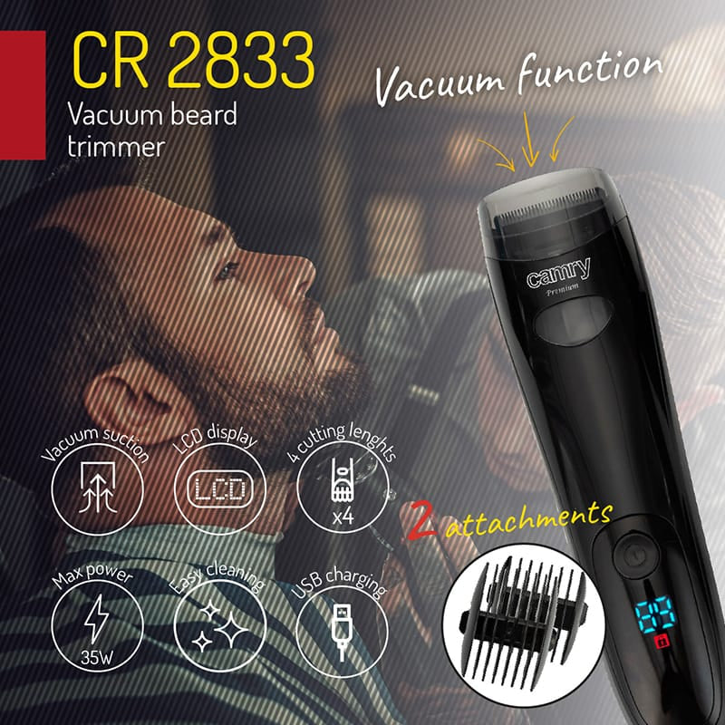 Camry Trimmer Trimmer Barba Camry CR2833 | Portabil, Ergonomic, Acumulator