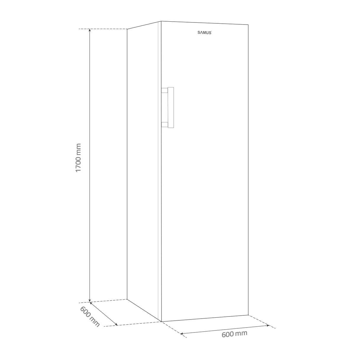 Congelator Samus SCGX337E | 242L, Clasa E, Alb