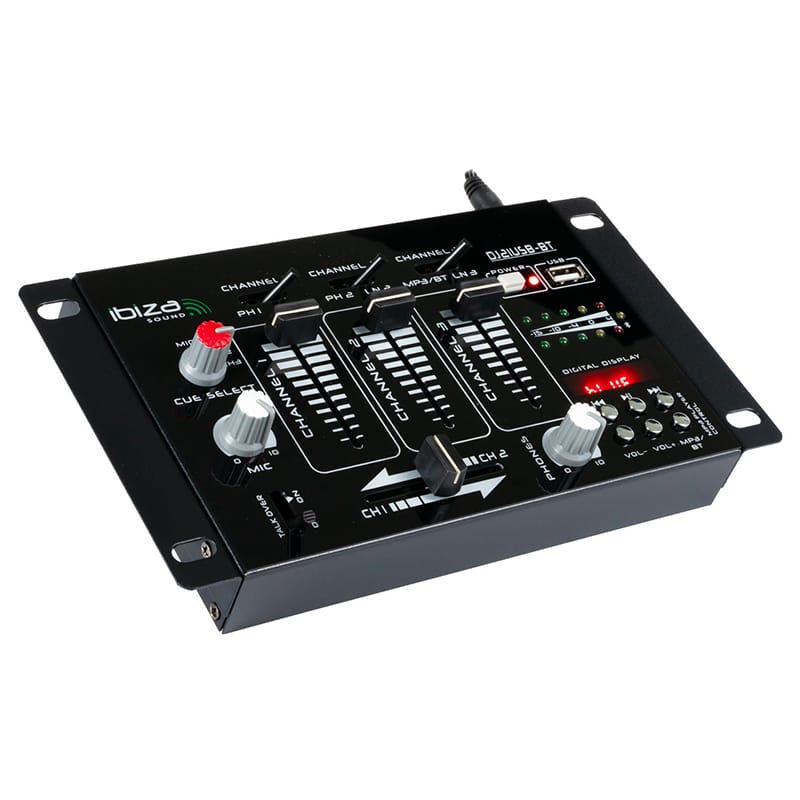 Ibiza Sound Mixer Mixer Ibiza Sound DJ21USB-BT | 7 Canale, USB/MP3, Bluetooth, Phono/Line