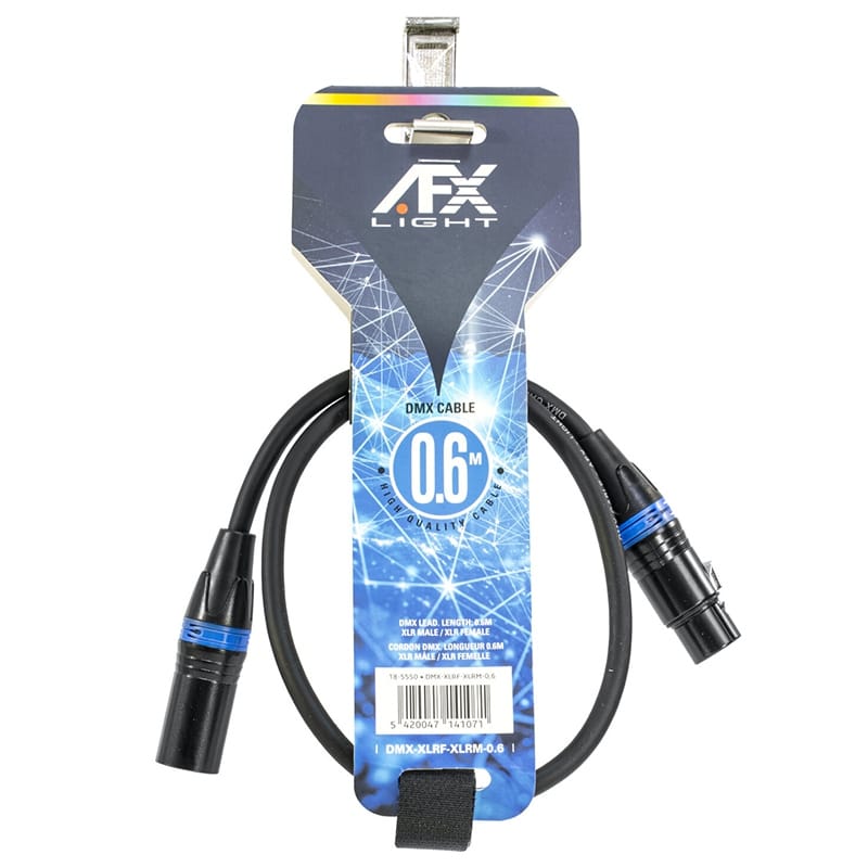 Afx Cablu Cablu DMX Afx DMXXLRFXLRM06 | XLR Tata-Mama, 0.6m