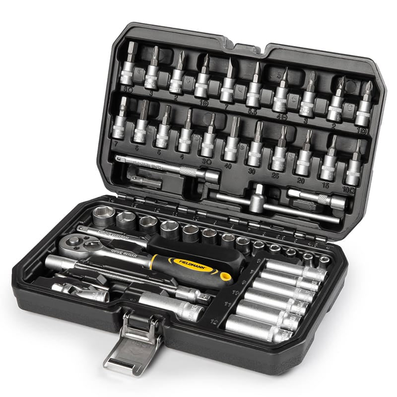 Fieldmann Set conectori Set Biti Cu Cheie Clichet Fieldmann FDG5020-53R | 53 Piese