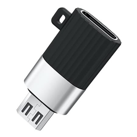 Xo Adaptor USB Adaptor Xo GSM102885 | Micro USB la USB-C, Negru