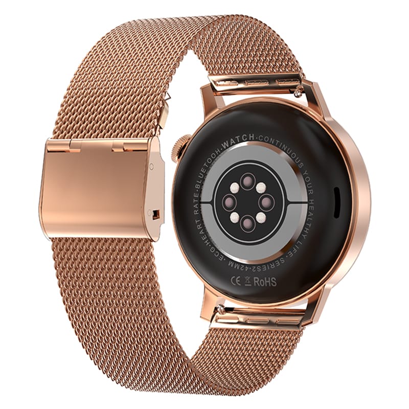 Forever Smartwatch Smartwatch Forever VIVE4 SB-350 GSM176445 | 1.32", Gorilla Glass, IP68, Rose Gold