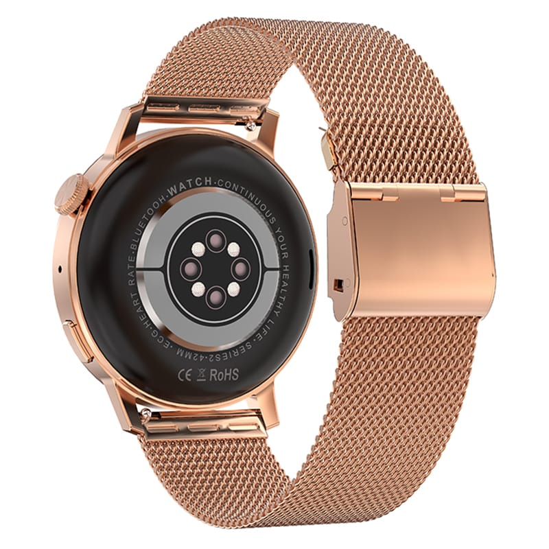 Forever Smartwatch Smartwatch Forever VIVE4 SB-350 GSM176445 | 1.32", Gorilla Glass, IP68, Rose Gold