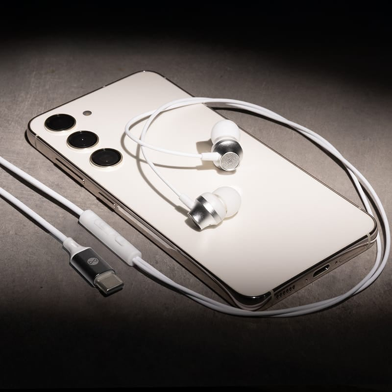 Forever Casti Casti Forever GSM187600 | Cu Fir, USB-C, In-Ear, Alb
