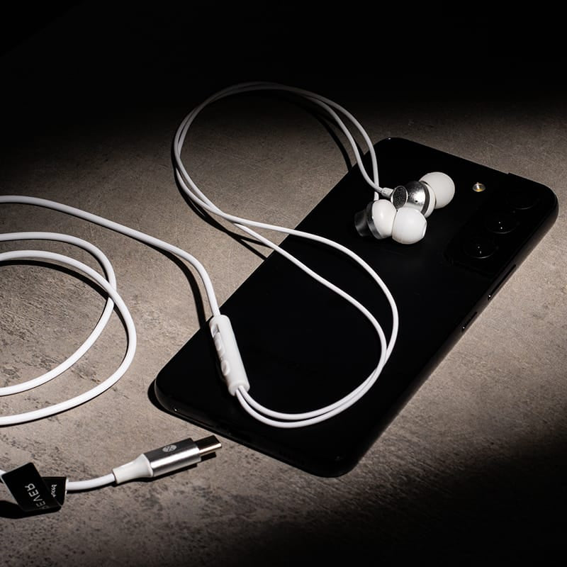 Forever Casti Casti Forever GSM187600 | Cu Fir, USB-C, In-Ear, Alb