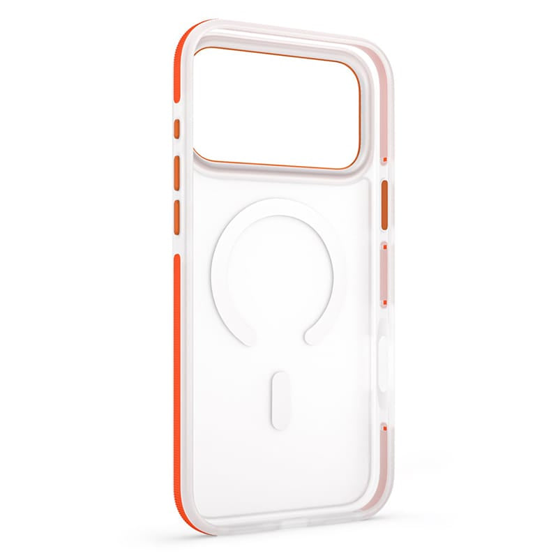 PC-Doc.ro Telefon Husa Apple iPhone 17 Pro Max GSM194567 | MagSafe, Transparent/Portocaliu