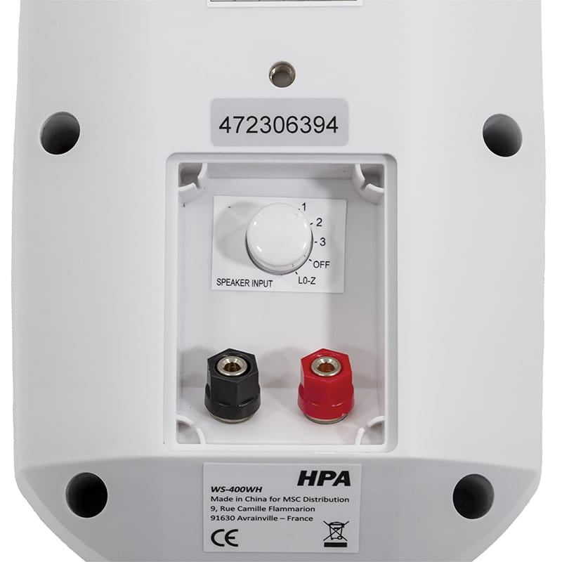 Hpa Boxe Boxe HPA WS400-WH | IP66, 100V/70V/8Ω, 5/10/20W, 30W RMS, Alb