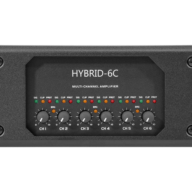 Hpa Amplificator audio Amplificator Audio HPA HYBRID-6C | 6 Canale, 6x400W/8Ω, 6x800W/4Ω, Clasa D, 100V