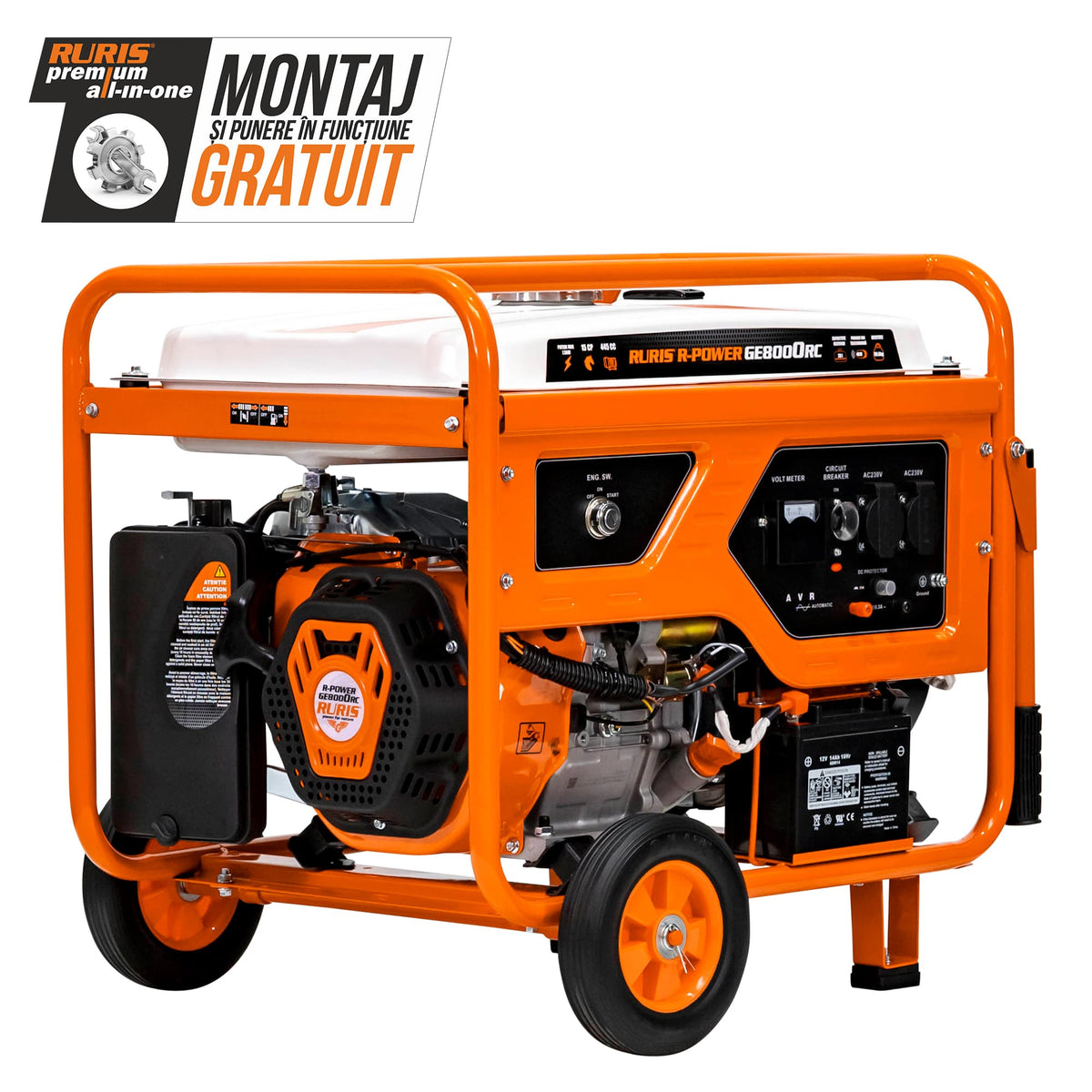Ruris Generator curent Generator RURIS R-Power GE8000RC | 15 CP, General Engine, Capacitate rezervor 28 l